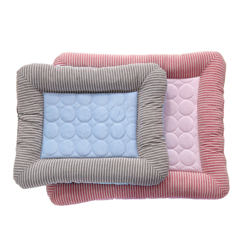 Pet Cooling Pad Bed For Dogs Cats Puppy Kitten Cool Mat Pet Blanket Ice Silk Material Soft For Summer Sleeping Blue Breathable - Image 3