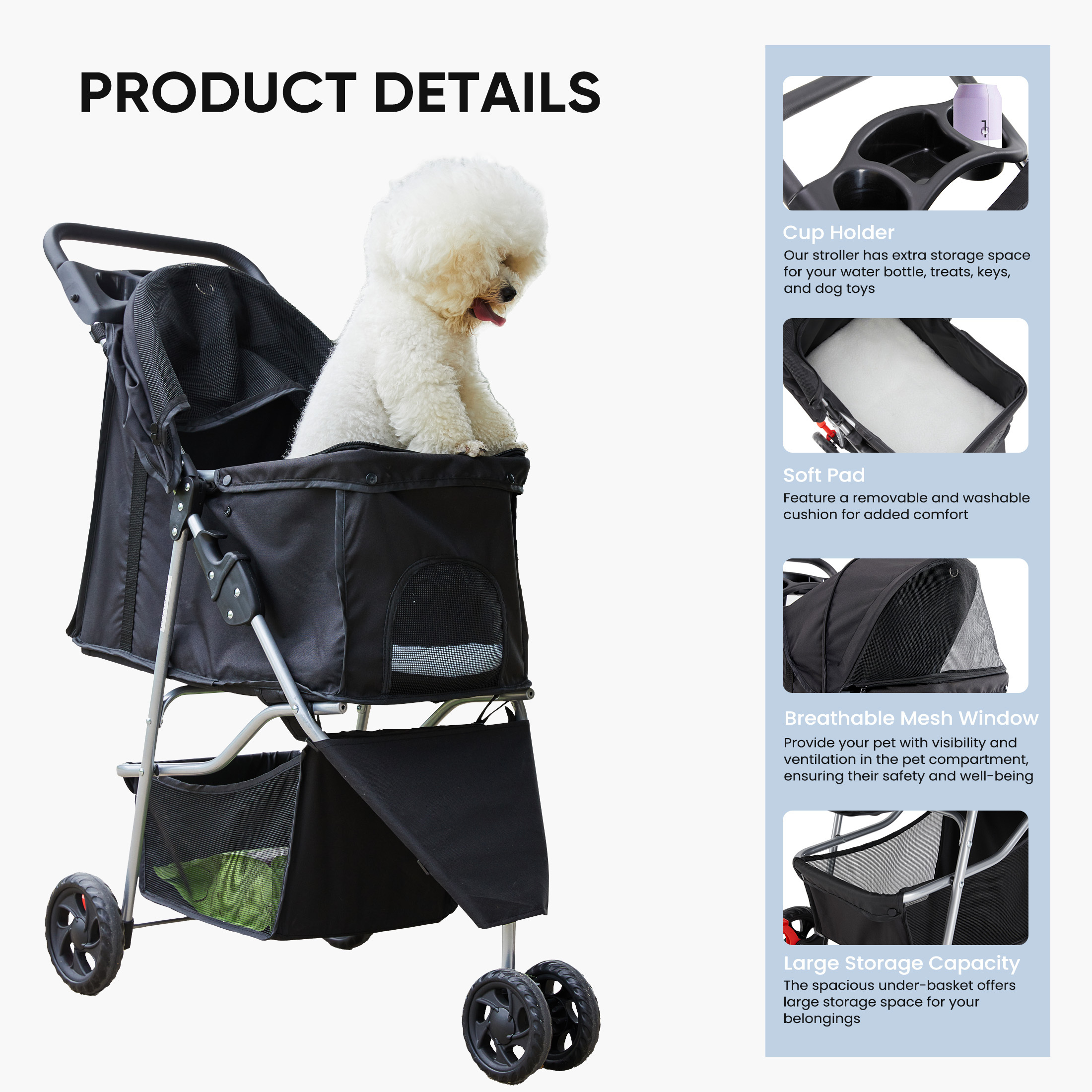 Cat And Dog Pet Cart - Image 4