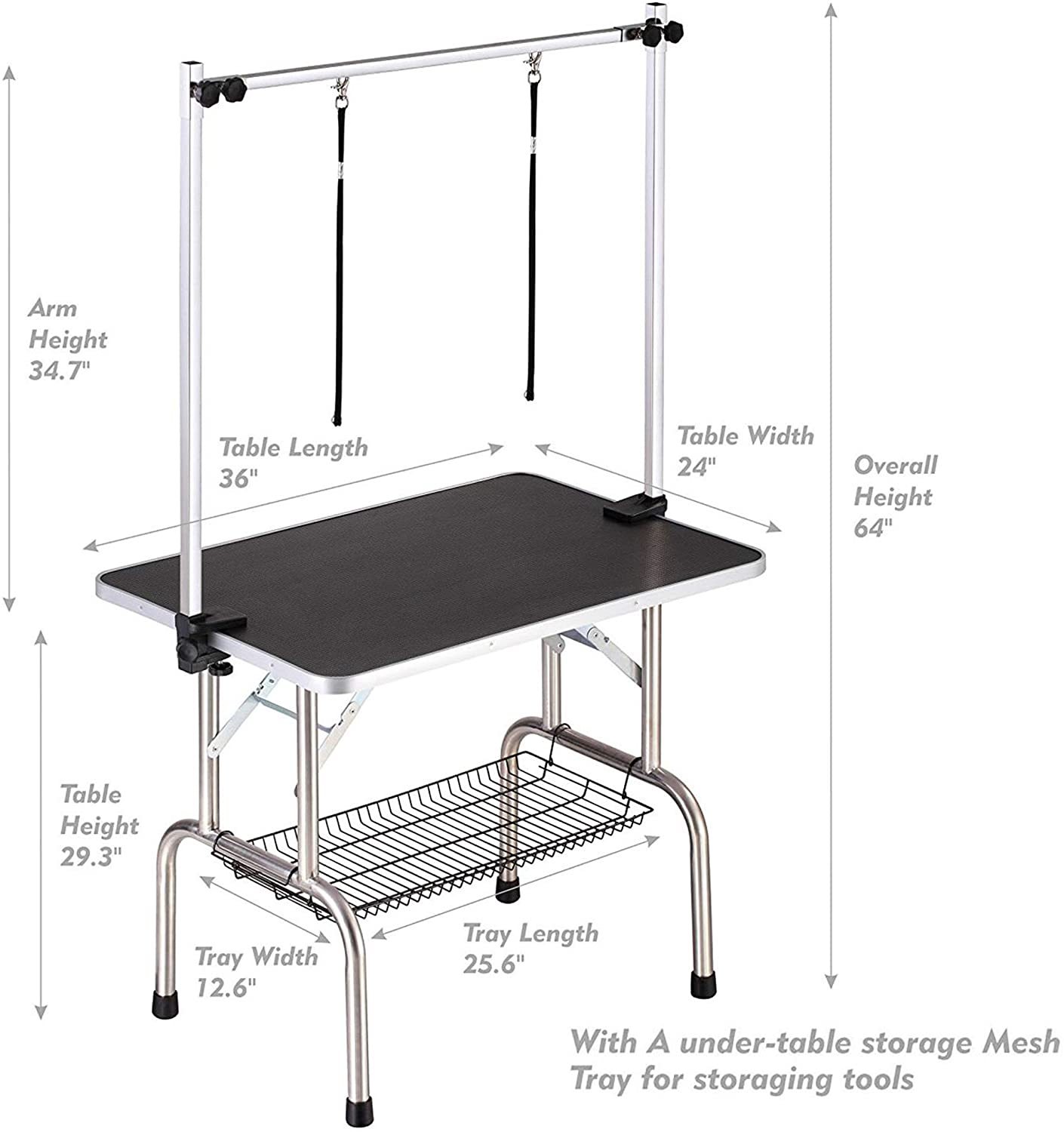 Portable Professional Dog Pet Grooming Table Adjustable Heavy Duty - Image 4
