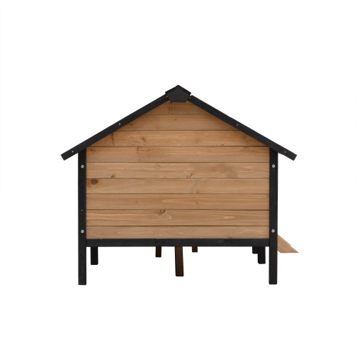 Outdoor Large Cabin Style Wooden Kennel With Porch - Image 8