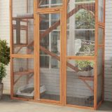 Outdoor Catio Cat Enclosure, Large Wooden Cat House With 6 Jumping Platforms, Scratching Post.For Multiple Packages Shipped, Please Pay Attention To The Details, Dimensions, And Weight.