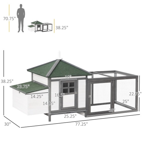 Wooden Chicken Coop With Nesting Boxes - Image 3